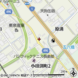 愛知県豊川市白鳥町原溝49周辺の地図