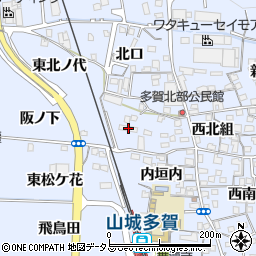 京都府綴喜郡井手町多賀西北組30周辺の地図