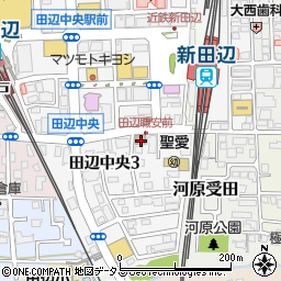 ハローワーク京都田辺周辺の地図