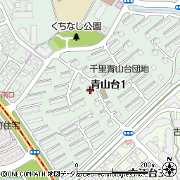 ＵＲ千里青山台　Ｃ５３周辺の地図