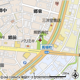 愛知県豊川市馬場町宮脇周辺の地図