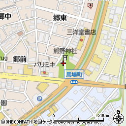 愛知県豊川市馬場町（宮脇）周辺の地図