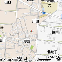 愛知県西尾市一色町治明屋敷52周辺の地図