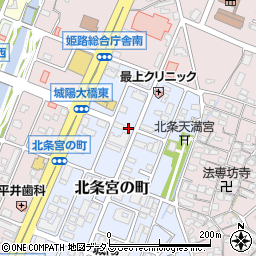 兵庫県姫路市北条宮の町268周辺の地図