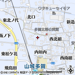京都府綴喜郡井手町多賀西北組24周辺の地図