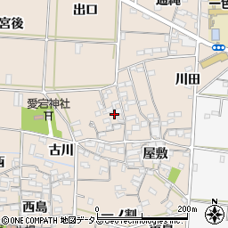 愛知県西尾市一色町治明屋敷11周辺の地図
