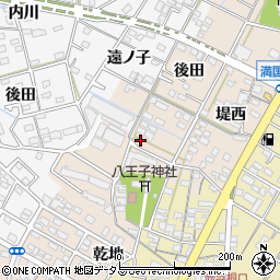愛知県西尾市一色町味浜後田43周辺の地図