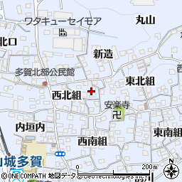 京都府綴喜郡井手町多賀西北組2周辺の地図