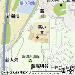 京都府京田辺市薪堀切谷周辺の地図