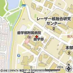 カフェ・ド・クリエ 大阪大学歯学部附属病院周辺の地図