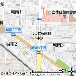 大阪府池田市城南周辺の地図