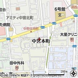 大阪府枚方市中宮本町11-5周辺の地図