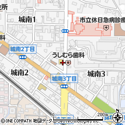 大阪府池田市城南周辺の地図