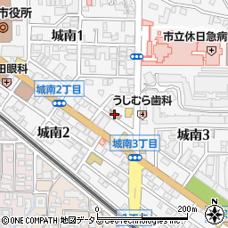 市立城南会館周辺の地図