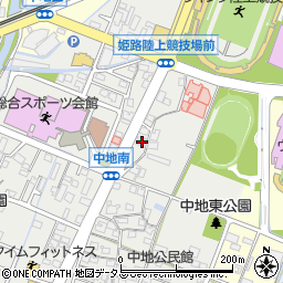 兵庫県姫路市中地323周辺の地図