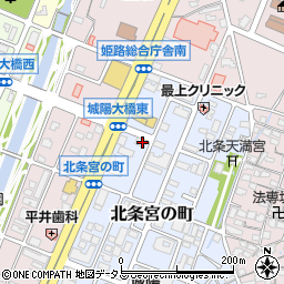 兵庫県姫路市北条宮の町392周辺の地図
