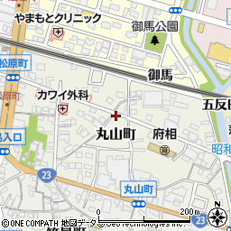 愛知県蒲郡市丸山町周辺の地図