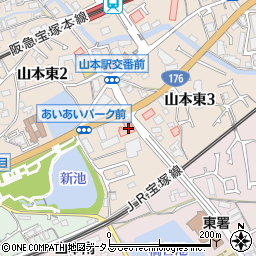 宝塚都寿司周辺の地図