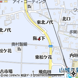 京都府綴喜郡井手町多賀阪ノ下周辺の地図