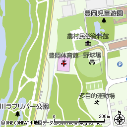 磐田市豊岡体育館周辺の地図