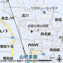 京都府綴喜郡井手町多賀西北組38周辺の地図