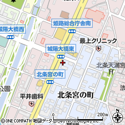 兵庫県姫路市北条宮の町391周辺の地図