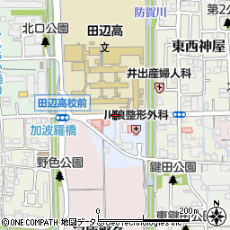 田辺高校周辺の地図