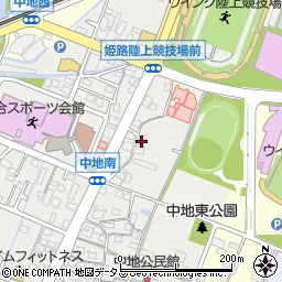 兵庫県姫路市中地329周辺の地図