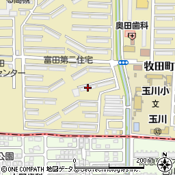 富田第二住宅６２棟周辺の地図