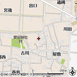 愛知県西尾市一色町治明屋敷7周辺の地図