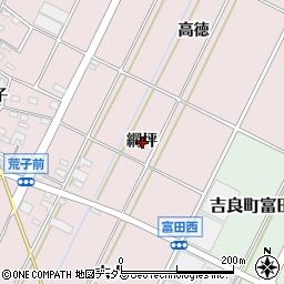 愛知県西尾市吉良町下横須賀網坪周辺の地図