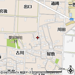 愛知県西尾市一色町治明屋敷10周辺の地図