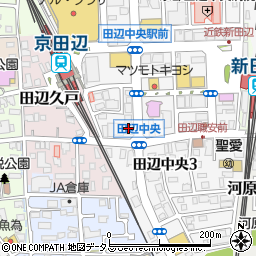 南都銀行京田辺支店・三山木出張所共同店舗周辺の地図