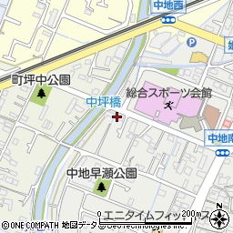 兵庫県姫路市中地466周辺の地図