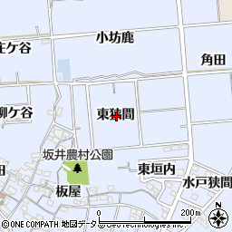 愛知県常滑市坂井東狭間周辺の地図