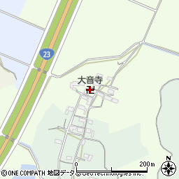 大音寺周辺の地図