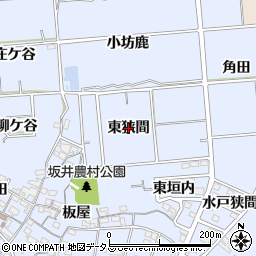 愛知県常滑市坂井（東狭間）周辺の地図