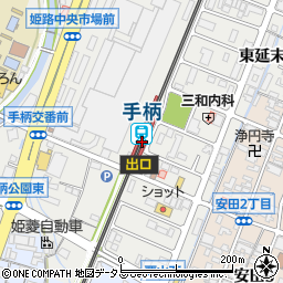 兵庫県姫路市周辺の地図