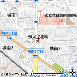 ウエルシア薬局　池田城南店周辺の地図