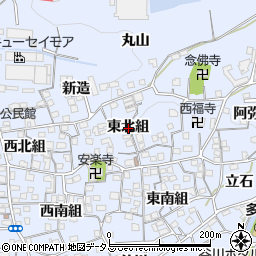 京都府綴喜郡井手町多賀東北組周辺の地図