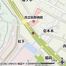 愛知県豊川市三上町（小古川）周辺の地図