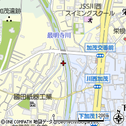 加茂新橋周辺の地図