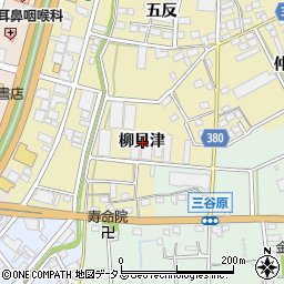 愛知県豊川市牧野町柳貝津周辺の地図