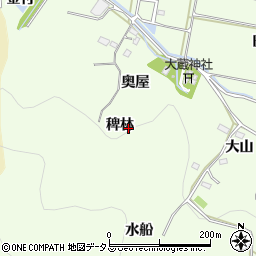 愛知県豊橋市石巻中山町稗林周辺の地図