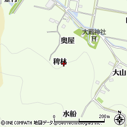 愛知県豊橋市石巻中山町（稗林）周辺の地図