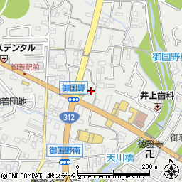 兵庫県姫路市御国野町周辺の地図