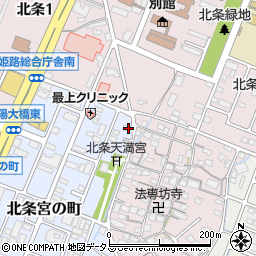 兵庫県姫路市北条宮の町382-1周辺の地図