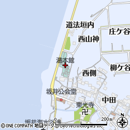 坂井温泉湯本館周辺の地図