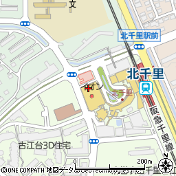 イオン薬局北千里店周辺の地図