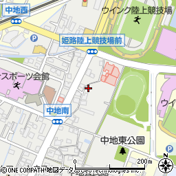 兵庫県姫路市中地341周辺の地図